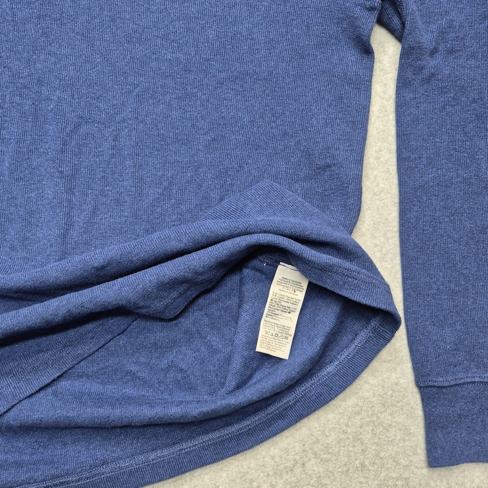 J.Crew Oarsman Sweater Mens Large Blue 100% Cotton Textured Long Sleeve Pullover - Picture 16 of 16